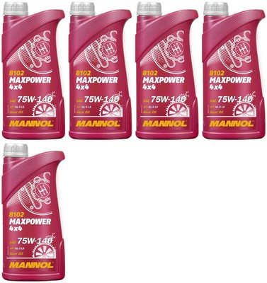 5l Mannol 8102 MAXPOWER 4x4 75W-140 Getriebeöl 5x1l 