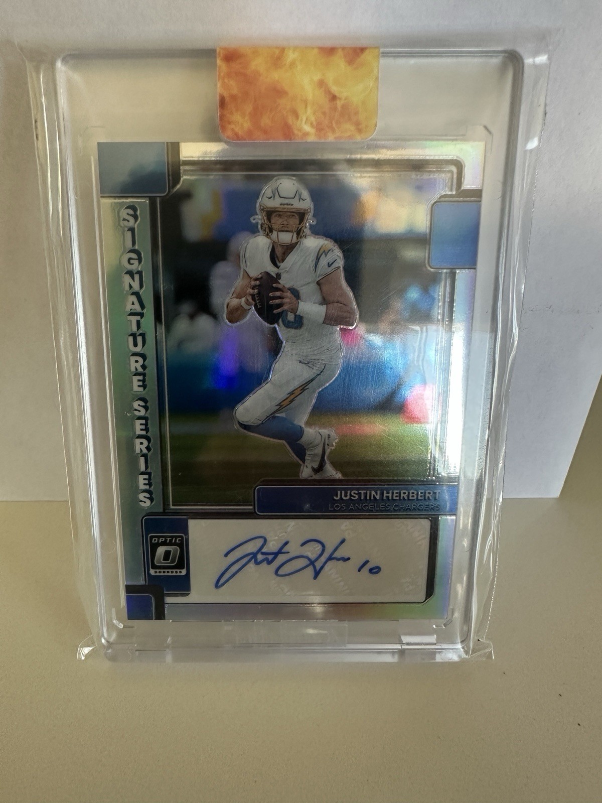 Justin Herbert #SS-JH 2022 Donruss Optic Football Signature Series Holo