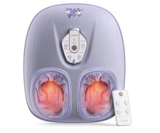 RENPHO Shiatsu Foot Massager Machine W/Heat - Purple - W/Remote Control - NOB