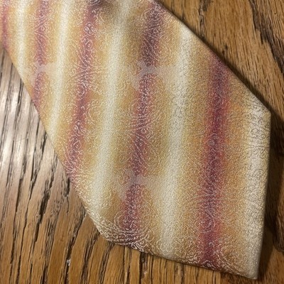 EUC Studio Di Conbipel Woven Silk Paisley Tie Men s Necktie Made In Italy