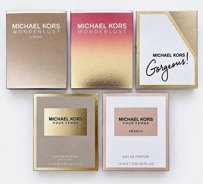 Michael Kors Perfume Collection 5pc Sample Spray Vial Set