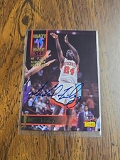 1995-96 SIGNATURE ROOKIES DRAFT DAY #/ AUTO MIKE FINLEY wisconsin badgers