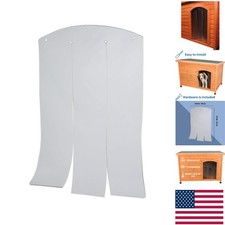 Durable Vinyl Dog House Door Flap, 12.6 x 17.7 Inches - Ideal for Small Breeds