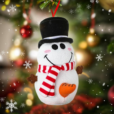 Talking Snowman Funny Christmas Ornament, Naughty Dirty Gag Gifts with 3 Hilario