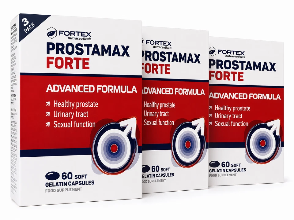 Fortex Prostamax Forte 60 Capsules Molles Saw Palmetto Soutien Prostate Homme - Photo 3/4