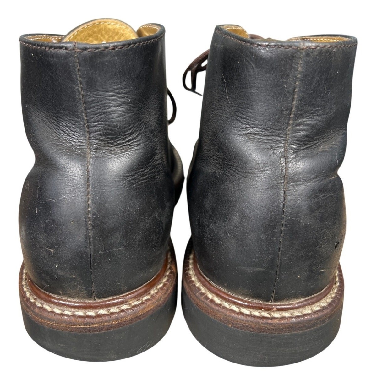 Vintage L.L. Bean Men’s Brown Leather Vibram Sole Chukka Boots Size US 9 LL BEAN RANGER MOC TOE CHUKKA BOOTS BROWN LEATHER FLANNEL  main image 2