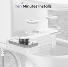 Non-Electric Toilet Bidet Attachment One-Touch Dial Self-Clean Elongated — photo 4