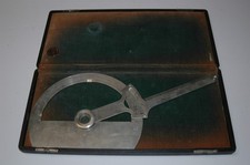 VINTAGE PRECISION INSTRUMENTS 8" DRAFTING PROTRACTOR SURVEYING TOOL IN BOX