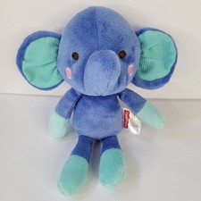 2015 Fisher Price SnugaMonkey Blue Elephant Plush Stuffed Animal Baby Toy Lovey