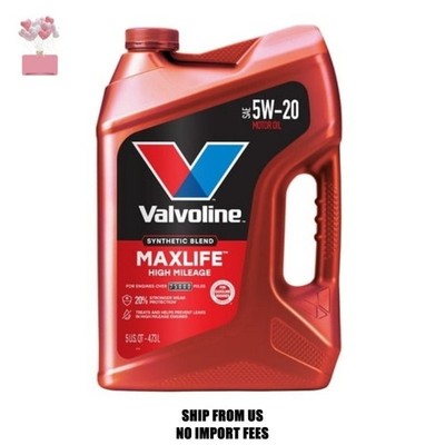 Valvoline MaxLife High Mileage 5W-20 Synthetic Blend Motor Oil 5 Quart