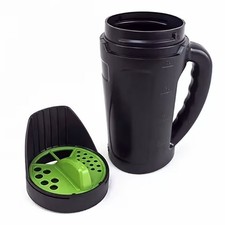 Faboer 2.5L Handheld Seed Spreader, Adjustable Dial Salt Spreader