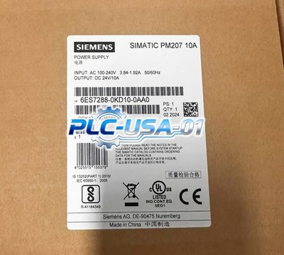 6ES7288-0KD10-0AA0 1PCS Brand New SIEMENS 6ES7 288-0KD10-0AA0 Power Supply