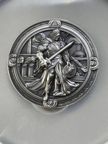 2025 Cameroon 2000 Francs Royal Assassin Graded MS 70 Antiqued by NGC