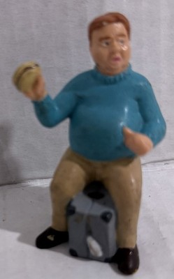 Fat Guy Eating A Hamburger Figure Burger 3  Germany Bully Bullyland