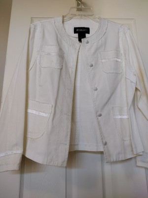 Crisp White Ladies Jacket 
