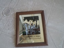 QUADRO QUADRETTO STILE LIBERTY A SPECCHIO LA CITROEN - VINTAGE ANNI '70