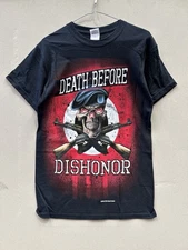 2000’s Death Before Dishonour Slick Designs Skill Guns Tshirt Multiple Sizes