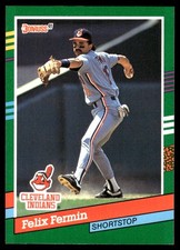 Felix Fermin 1991 Donruss #537 Indians MLB READ FREE SHIPPING AutographDen