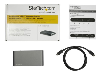 StarTechcom USB-C Dockingstation für Windows Laptops 2 x DK30C2DAGPD
