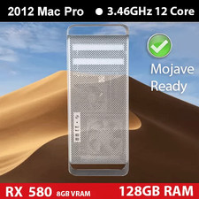 2012 Mac Pro  3.46GHz 12-Core  128GB  2TB PCIe SSD NVMe  AMD 580 RX 8GB