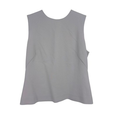 Giorgio Armani Staff round-neck sleeveless Women's Blouse gray NWT sz 46 (US10)