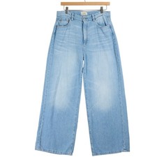 DL1961 Hepburn Wide Leg Ankle Jeans River Bank Light Blue High Rise Size 28