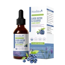 Liver Cleanse Detox Drop Milk Thistle Extracts Silymarin, Artichoke, Dandelion