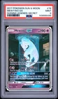 2017 POKEMON SUN & MOON SHINING LEGENDS SECRET #78 MEWTWO GX PSA 9