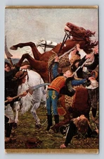 Vintage 'Death of Barra' Art Postcard from Museum of the Luxembourg, France