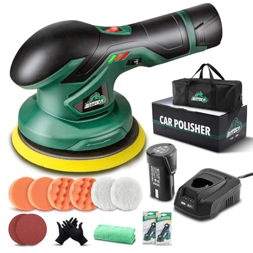 - Cordless Car Buffer Polisher - 2pcs 2.0Ah2V Lithium-ion Rechargeable 1 - Foto 2 di 8