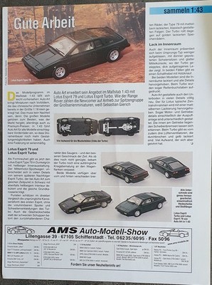 Lotus Esprit Turbo und Type 79 in 1-43 von Autoart...ein Modellbericht  #0009m