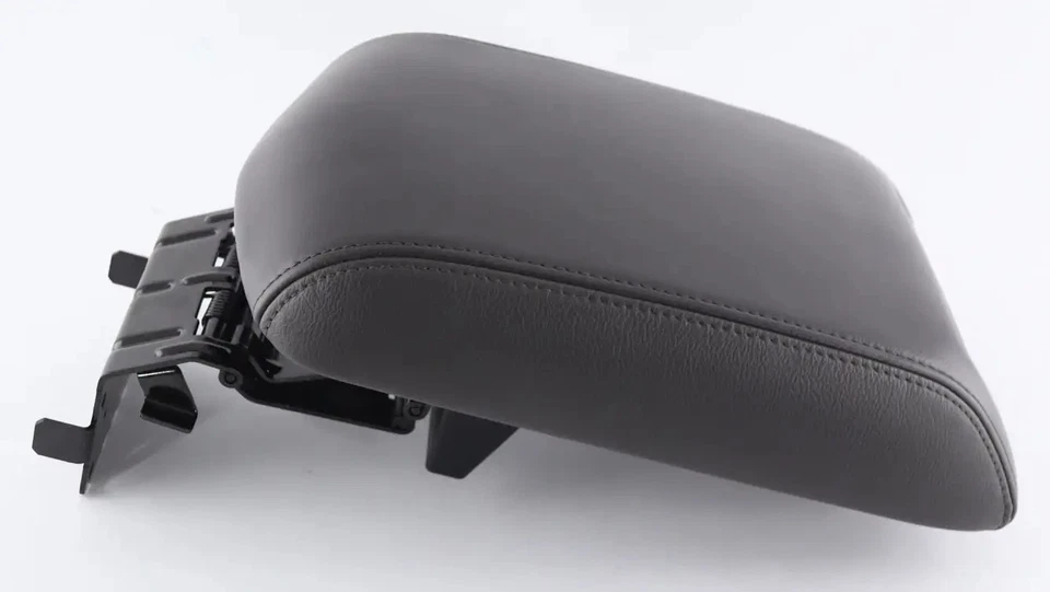 Lincoln MKT consola central 17-19 tapa de almacenamiento reposabrazos café gris oscuro cuero Foto 2 de 4