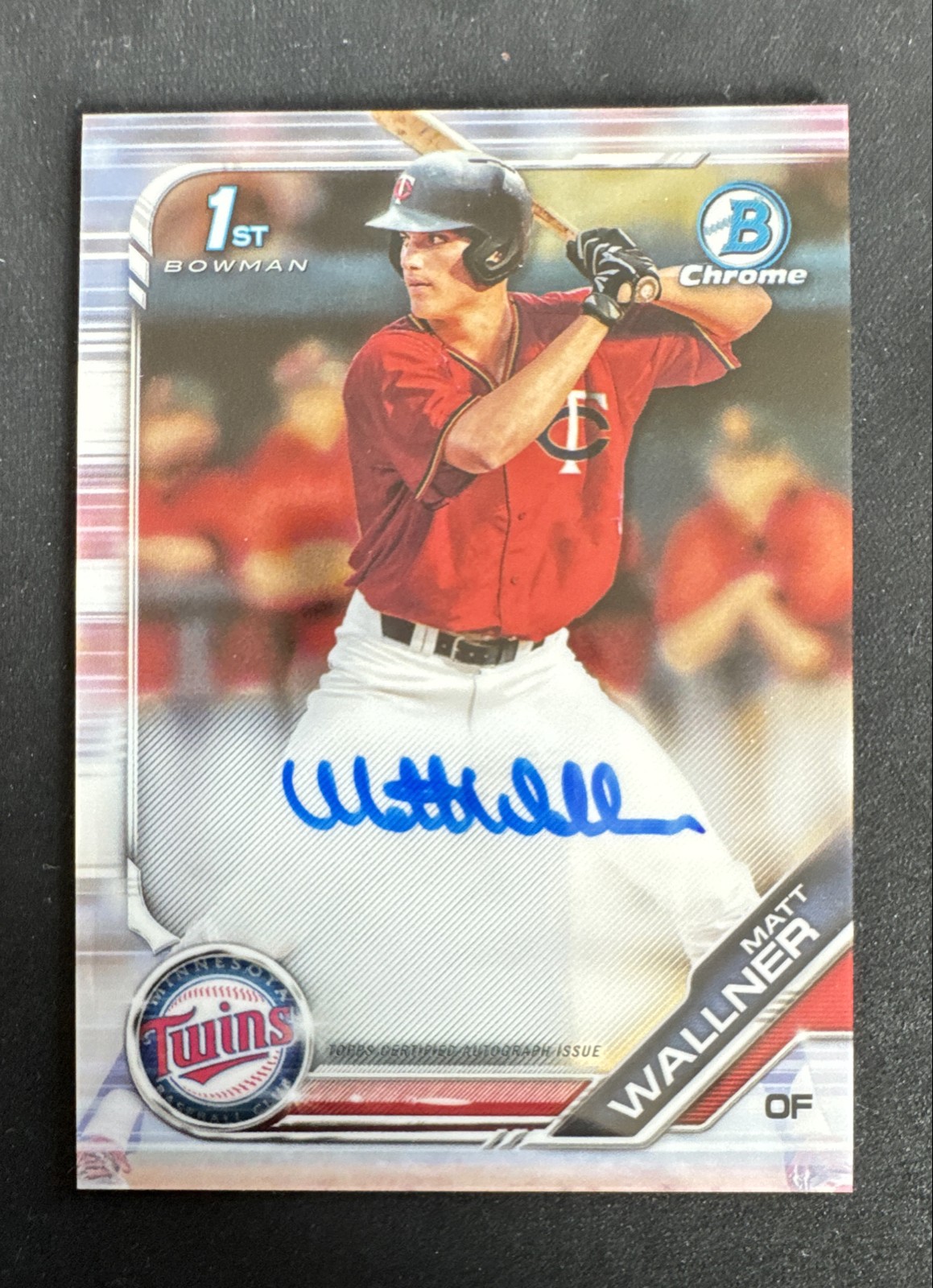 2019 Bowman Draft - Chrome Draft Pick Autographs Matt Wallner #CDA-MW (AU, RC)