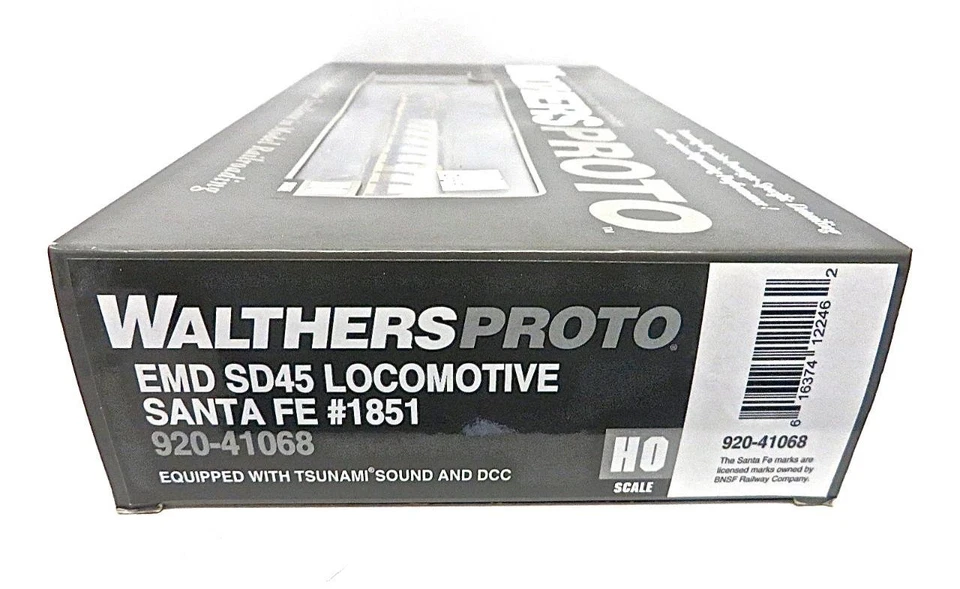 Walthers 920-41068 HO Santa Fe EMD SD45 with Sound & DCC #1851 - Image 2 of 4