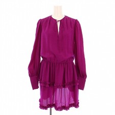 Stella McCartney Dress Long Sleeve Knee Length Skipper Ruffle