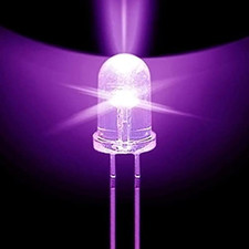 100pcs Super Bright 5mm Round Uvpurple Led Emitting Diode F5 Led Light For Diy