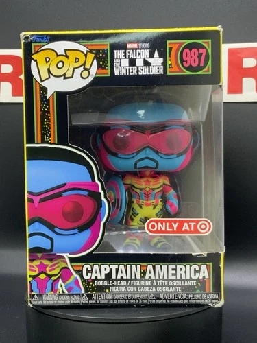 Funko Pop! Marvel: Marvel #987 Captain America (Black Light) (Target Exclusive)