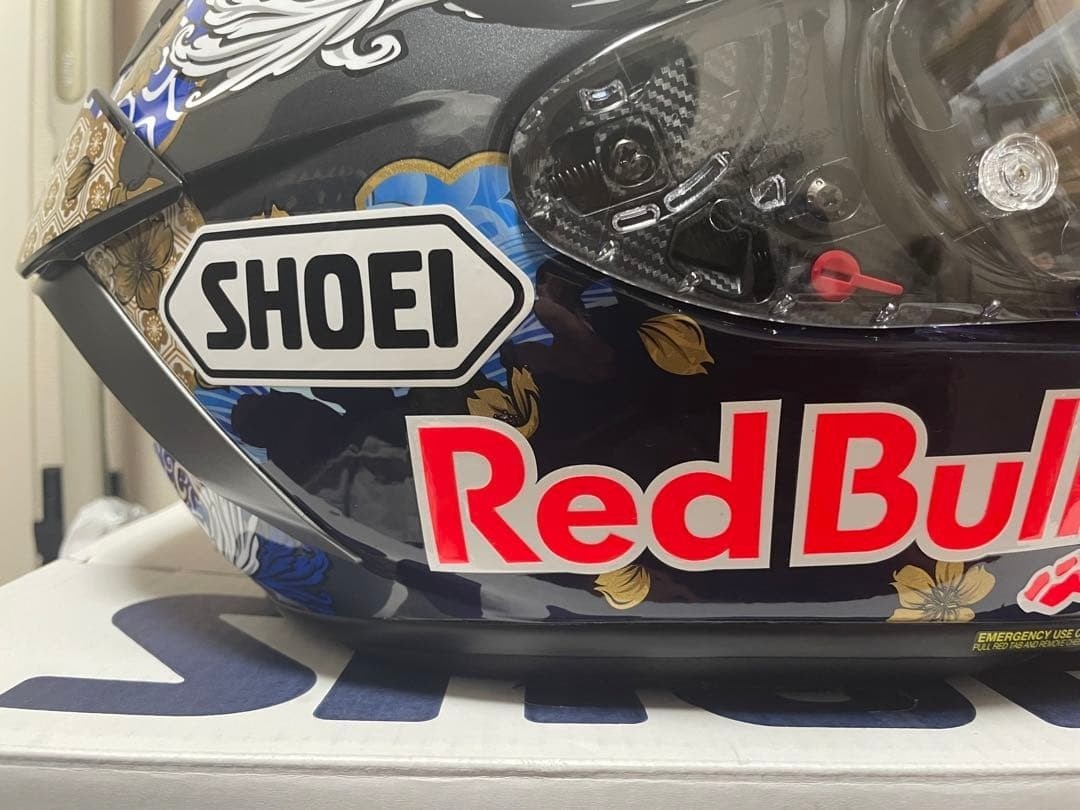 SHOEI X-fifteen X15 Motegi 5 Red Bull L Motorcycle Helmet | eBay