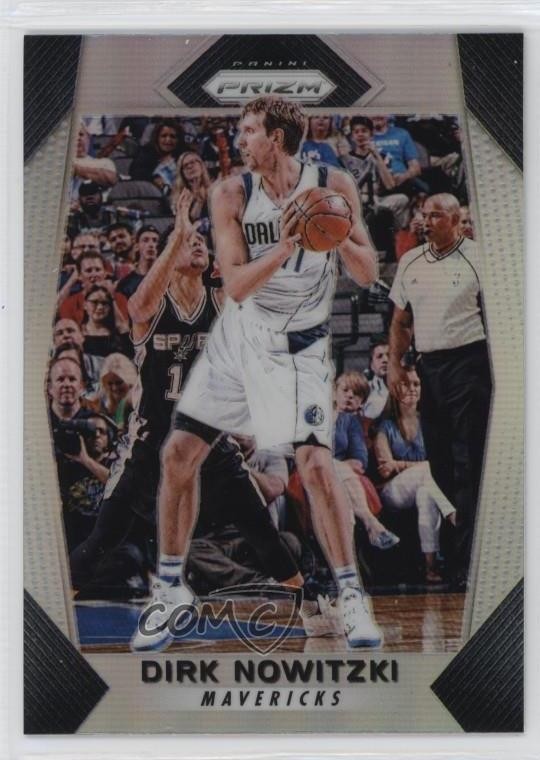 2017-18 Panini Prizm Silver Prizm Dirk Nowitzki #91 HOF 14md