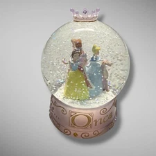 Disney Princess Snow Globe Cinderella Belle Aurora Snow White Once Upon a Winter