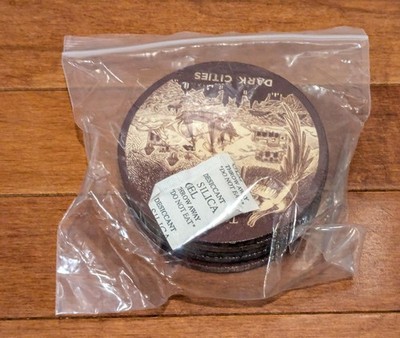 Dark Cities 5 Wooden Coaster Set from Facade Games NEW