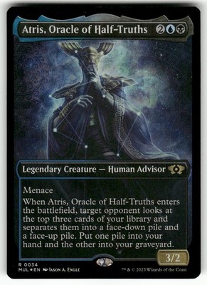 Atris, Oracle of Half-Truths #34 (Foil) (NM) March of the Machine MUL Magic MTG