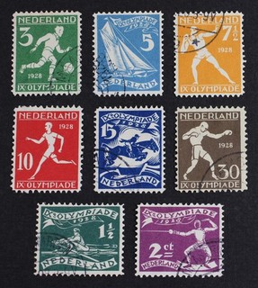 CKStamps: Netherlands Stamps Collection Scott#B25 B32 Used