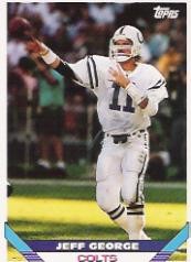 1993 Topps #35 Jeff George - FB