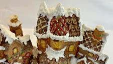 Puleo Fiber Optic Gingerbread Village