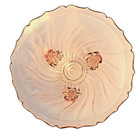 Vintage Jeannette Pink Depression Glass Pedestal Petal Swirl Candy Dish Bowl — photo 4