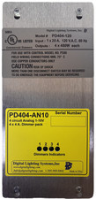 PD404-AN10: 0-10V dimmer pack analog control 4 x 500 watts cULus made in USA