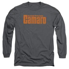 Chevrolet Command Performance Mens Long Sleeve Shirt Charcoal Officially License