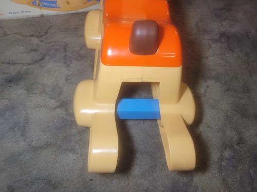 Vintage 1983 Fisher Price Toddler Rocking Puppy Dog Ride On Toy In Box - Picture 4 of 6