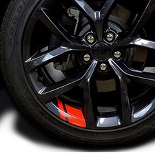 6Pcs Reflective Car Wheel Rim Decals Hash Vinyl Stripes for 18" - 21" Red